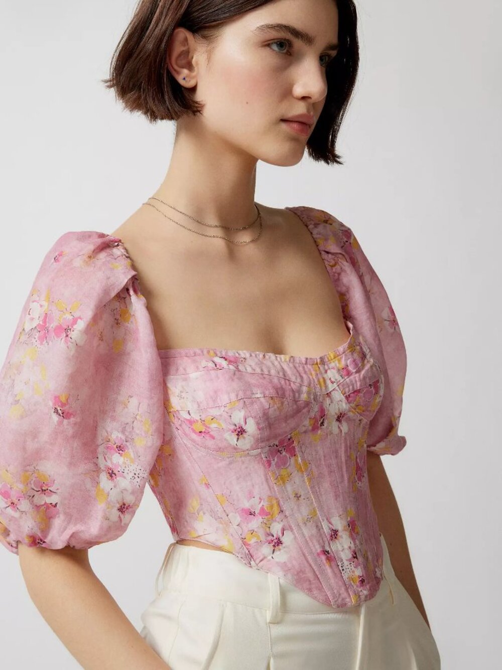 NWT Bardot Kiah Floral Corset Top - M (US 6)